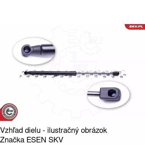 Plynová pružina 9555AB /POLCAR/ - obr. 3