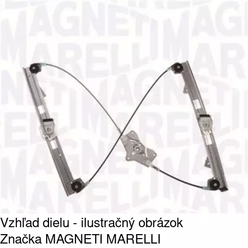 Mechanizmus sťahovania okna elektrický bez motora 9555PSG2 /POLCAR/