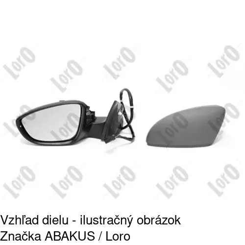 Vonkajšie zrkadlo POLCAR 9556516M