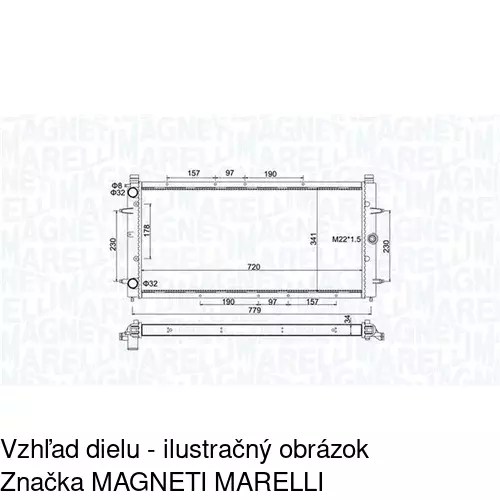 Chladiče vody 956608A2 /POLCAR/ - obr. 1