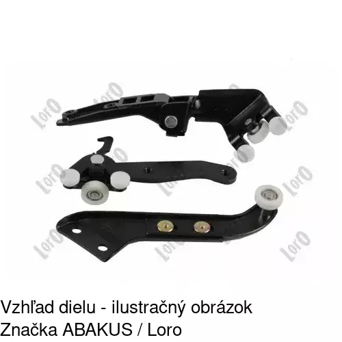 Vozík - kolieska pant posuvných dverí 9568Z-73 /POLCAR/ - obr. 3