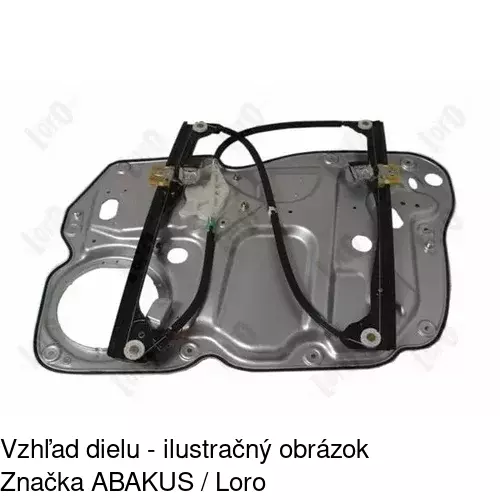 Mechanizmus sťahovania okna elektrický bez motora 9575PSG1 /POLCAR/ - obr. 5