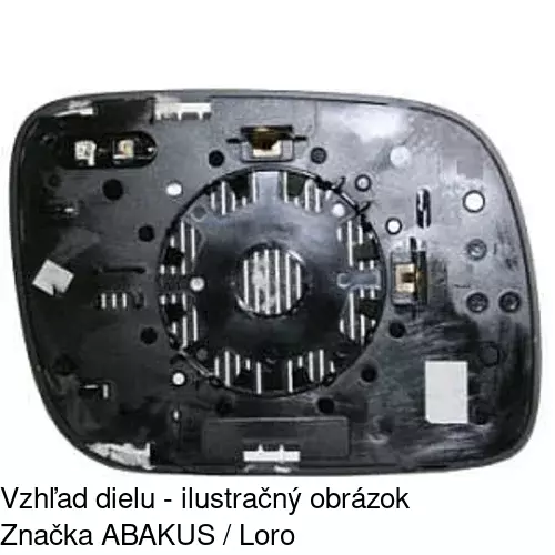 Sklo vonkajšieho zrkadla s držiakom 9578545E /POLCAR/ - obr. 2