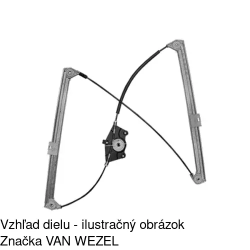 Elektrický mechanizmus okna dverí 9580PSG1 /POLCAR/ - obr. 5