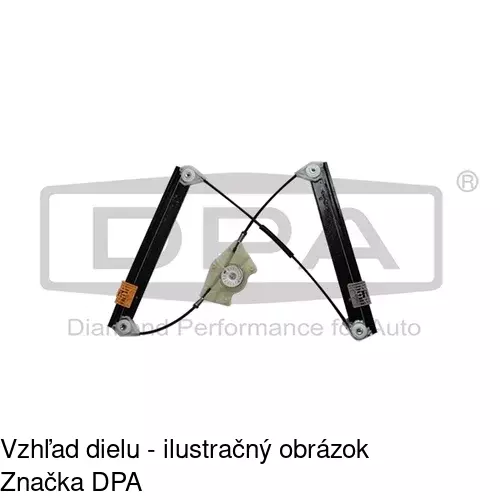 Elektrický mechanizmus okna dverí 9580PSG3 /POLCAR/ - obr. 3