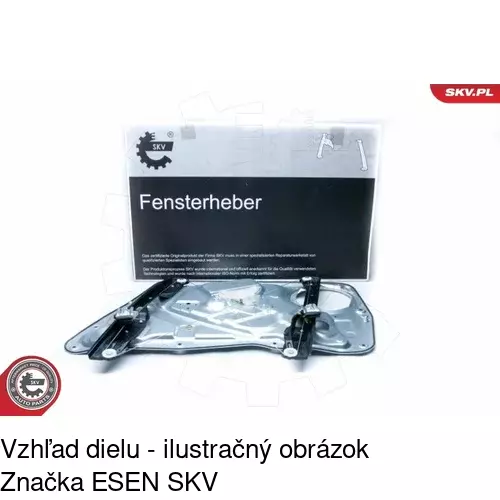 Mechanizmus sťahovania okna elektrický bez motora 9585PSG1 /POLCAR/ - obr. 5