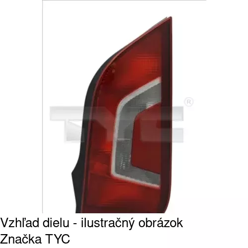 Zadné svetlo POLCAR 95A187-X