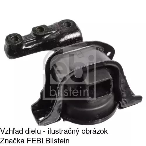 Silentblok motora PE-EM016 /POLCAR/ - obr. 3