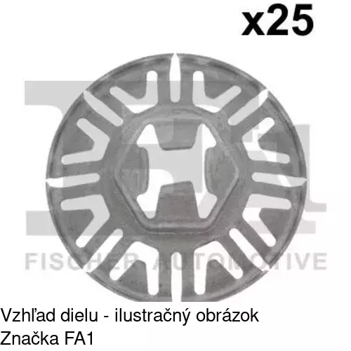 Montážny plech RXC60704 /POLCAR/ - obr. 2