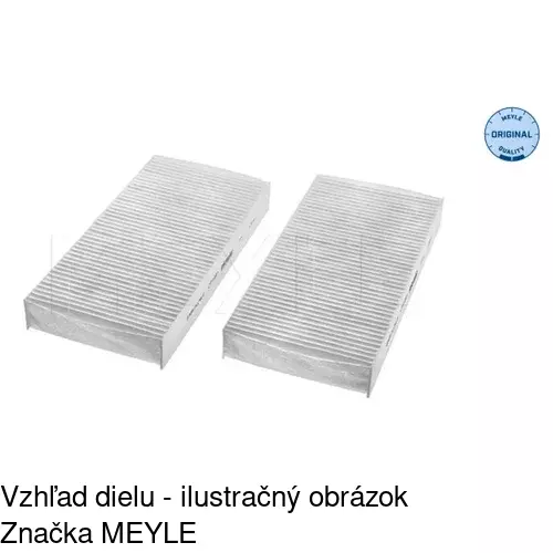 Kabínový filter s uhlíkom POLCAR S11-1064