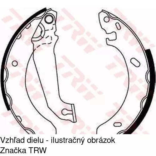 Brzdové dosky S70-0009 /POLCAR/ - obr. 1