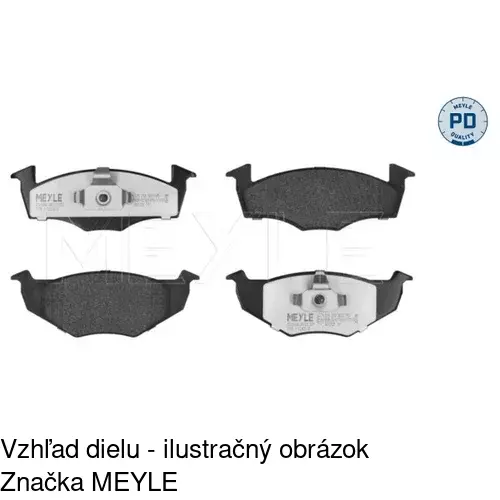 Brzdové dosky POLCAR S70-0036