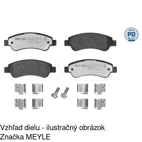 Brzdové dosky POLCAR S70-0039