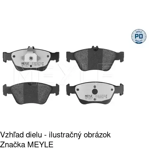 Brzdové dosky S70-0076 /POLCAR/ - obr. 3