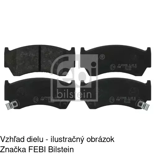 Brzdové dosky S70-0102 /POLCAR/ - obr. 2