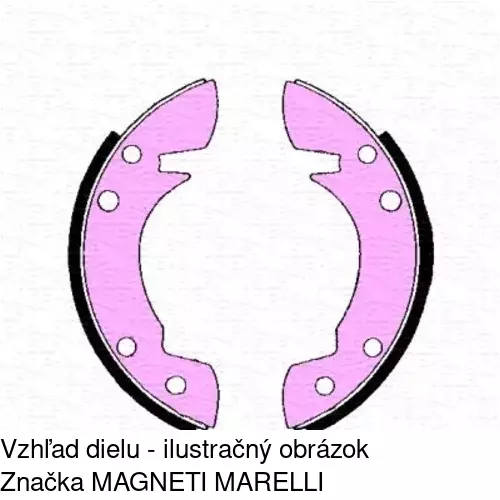 Brzdové dosky S70-0114 /POLCAR/ - obr. 2