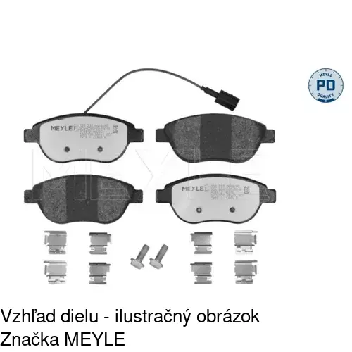 Brzdové dosky POLCAR S70-0118