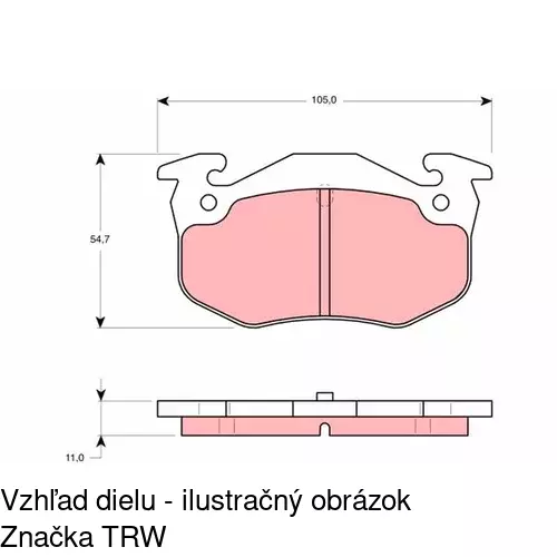 Brzdové dosky POLCAR S70-0138