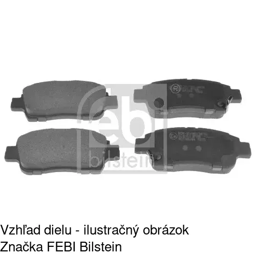 Brzdové dosky S70-0172 /POLCAR/ - obr. 2