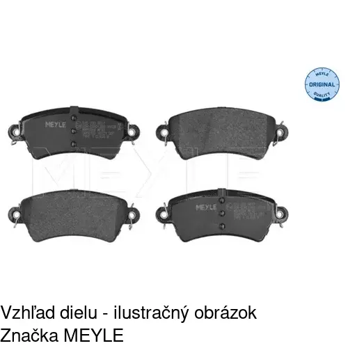 Brzdové dosky S70-0245 /POLCAR/ - obr. 3