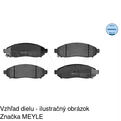 Brzdové dosky S70-0279 /POLCAR/ - obr. 5