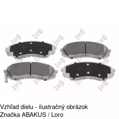 Brzdové dosky S70-0287 /POLCAR/ - obr. 2