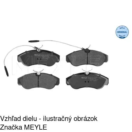 Brzdové dosky S70-0293 /POLCAR/ - obr. 2