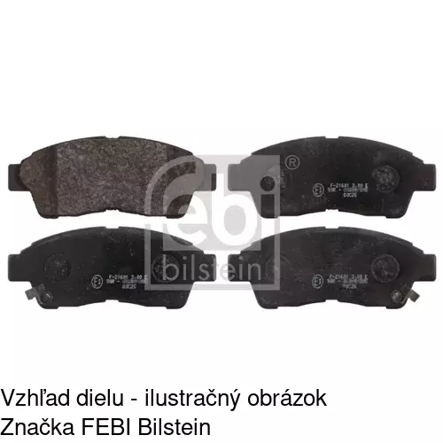 Brzdové dosky S70-0311 /POLCAR/ - obr. 5