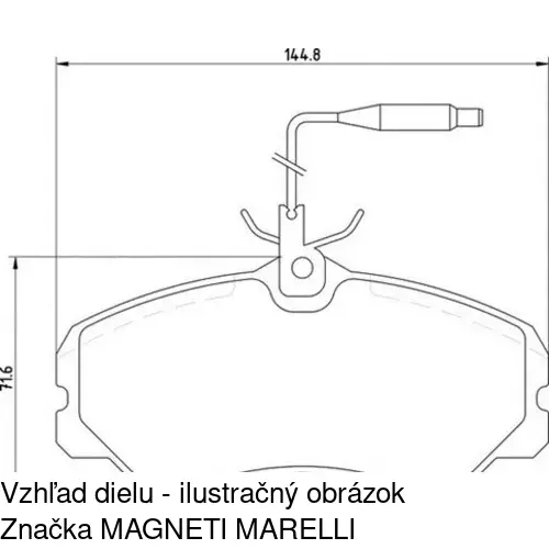 Brzdové dosky S70-0333 /POLCAR/ - obr. 4