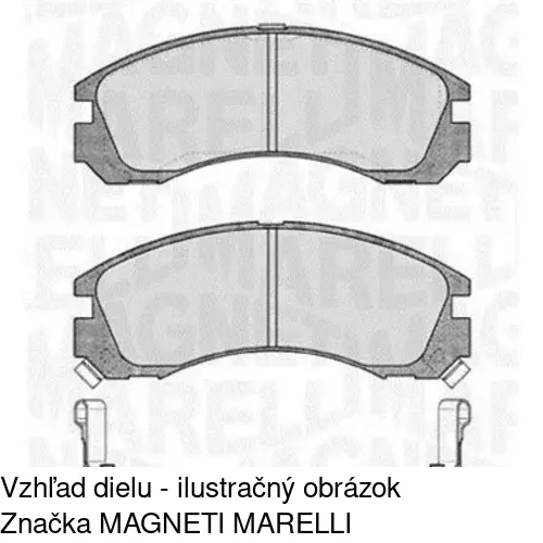 Brzdové dosky S70-0337 /POLCAR/ - obr. 1