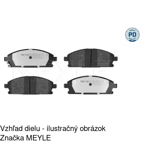 Brzdové dosky S70-0340 /POLCAR/ - obr. 2