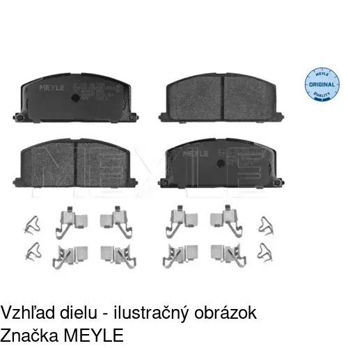 Brzdové dosky S70-0415 /POLCAR/ - obr. 2