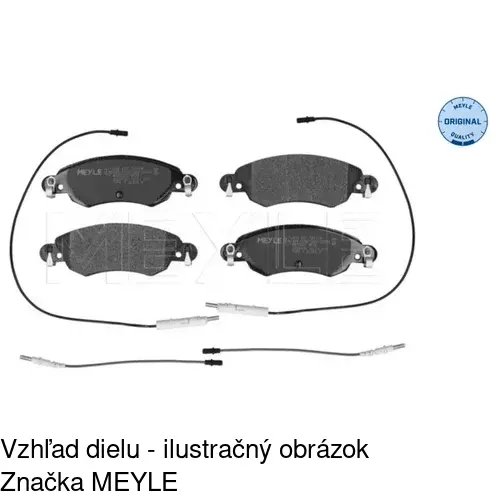 Brzdové dosky S70-0489 /POLCAR/ - obr. 1