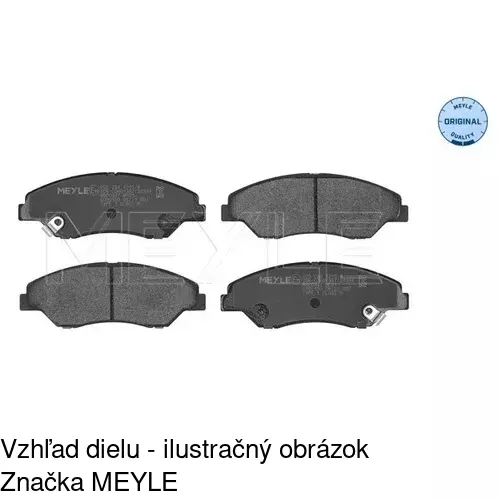 Brzdové dosky S70-0529 /POLCAR/ - obr. 2