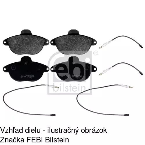 Brzdové dosky S70-0546 /POLCAR/ - obr. 1