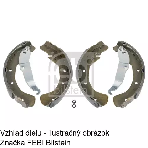Brzdové dosky S70-1054 /POLCAR/ - obr. 2