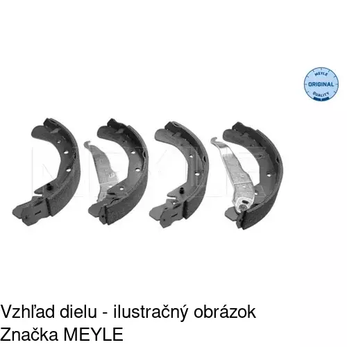 Brzdové dosky S70-1054 /POLCAR/ - obr. 3