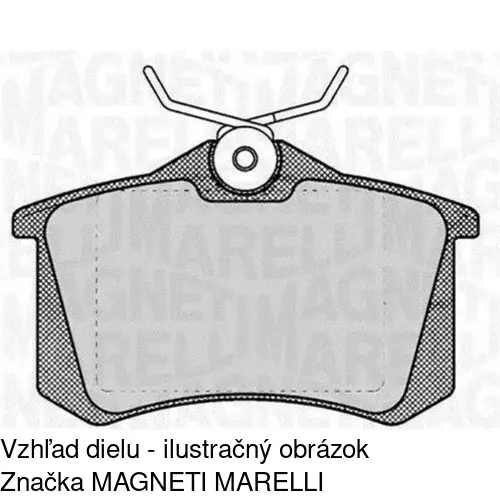 Brzdové dosky S70-1057 /POLCAR/ - obr. 1