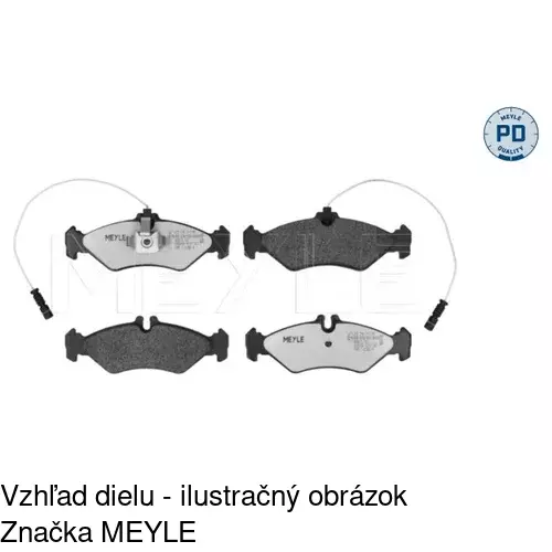Brzdové dosky S70-1088 /POLCAR/ - obr. 2