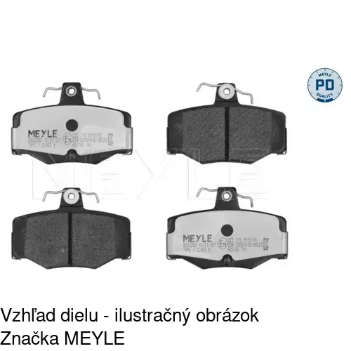 Brzdové dosky S70-1101 /POLCAR/ - obr. 2