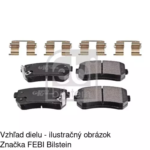 Brzdové dosky S70-1223 /POLCAR/ - obr. 3