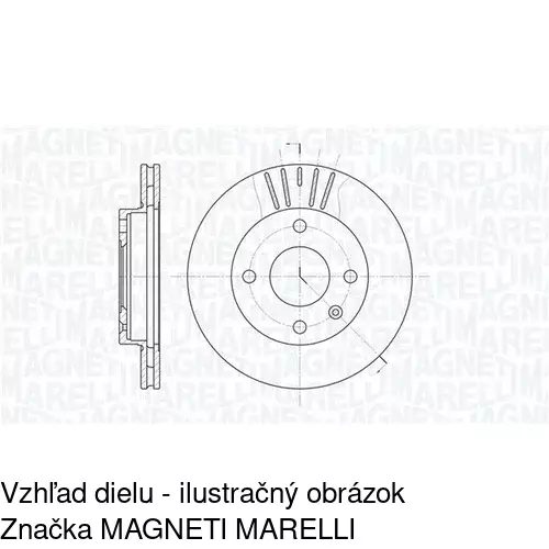 Brzdový kotúč POLCAR S71-0015