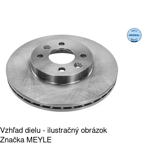Brzdový kotúč POLCAR S71-0062