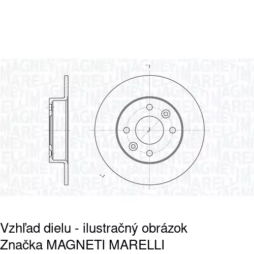 Brzdový kotúč S71-0128 /POLCAR/ - obr. 1