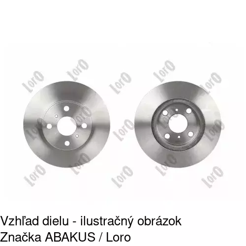 Brzdový kotúč POLCAR S71-0158