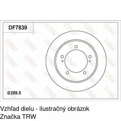 Brzdový kotúč POLCAR S71-0345
