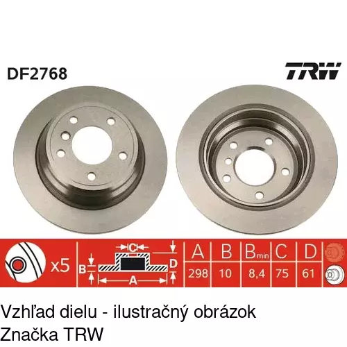 Brzdový kotúč S71-1232 /POLCAR/ - obr. 3