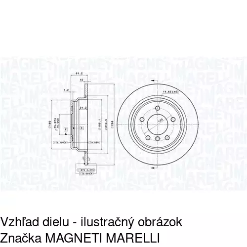 Brzdový kotúč S71-1232 /POLCAR/ - obr. 5