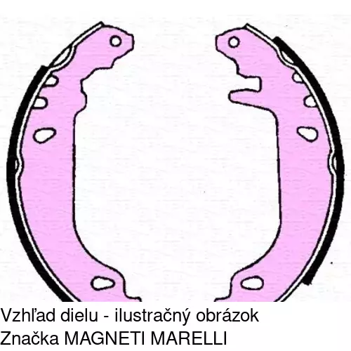 Brzdové čeľuste POLCAR S72-1034