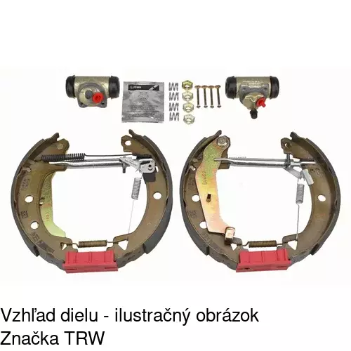 Brzdové čeľuste S72-1040 /POLCAR/ - obr. 3